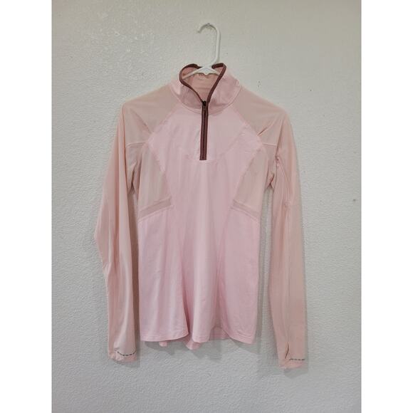 Lululemon Women's Trail Bound Half Zip Running Top Pink size 6 #17‎ - Picture 1 of 6